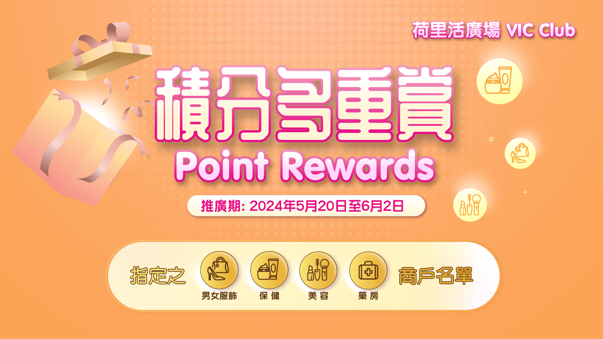 Point Rewards - designated tenant list